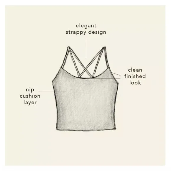 Blogilates Strappy Cropped Tank Top, Lime Green, S - Picture 2 of 3